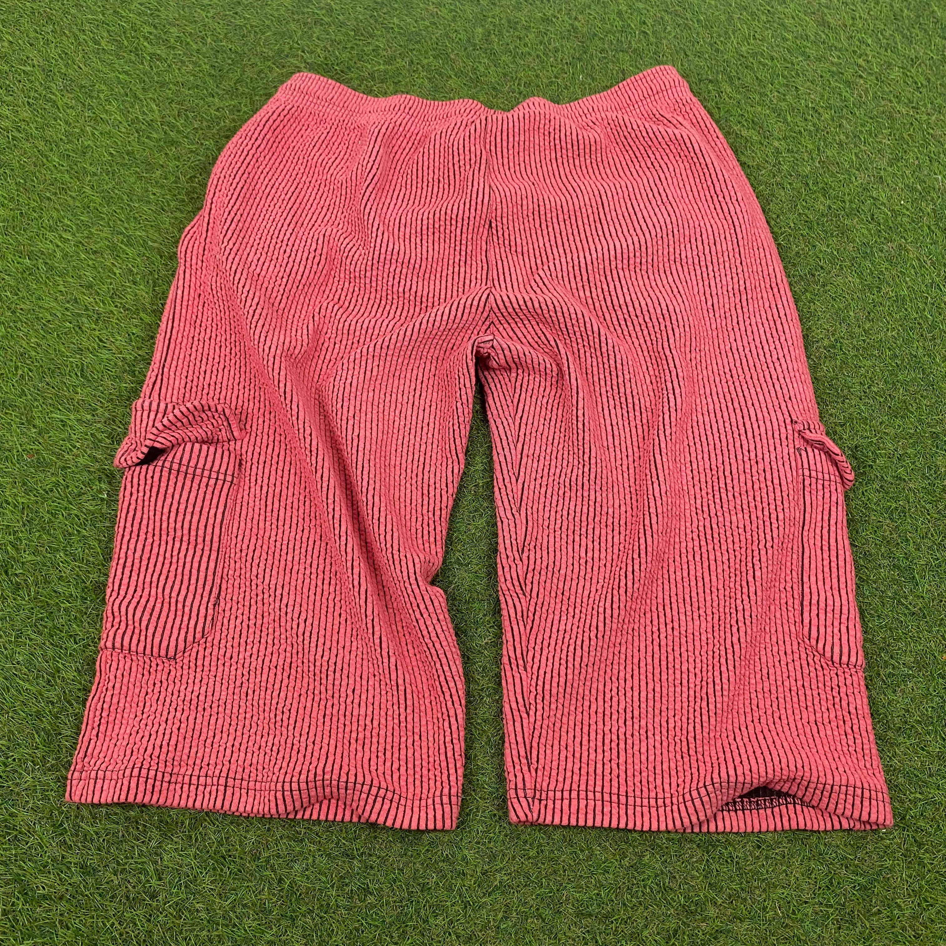 Retro Body Building Shorts Red 3XL