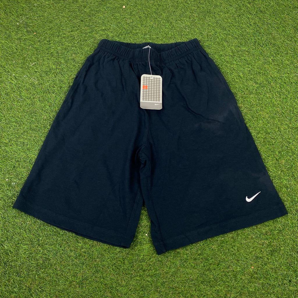 Vintage Nike Cotton Shorts Blue XXL