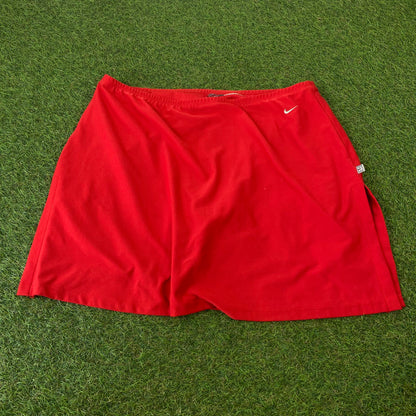 Vintage Nike Tennis Skirt Skort Red Large