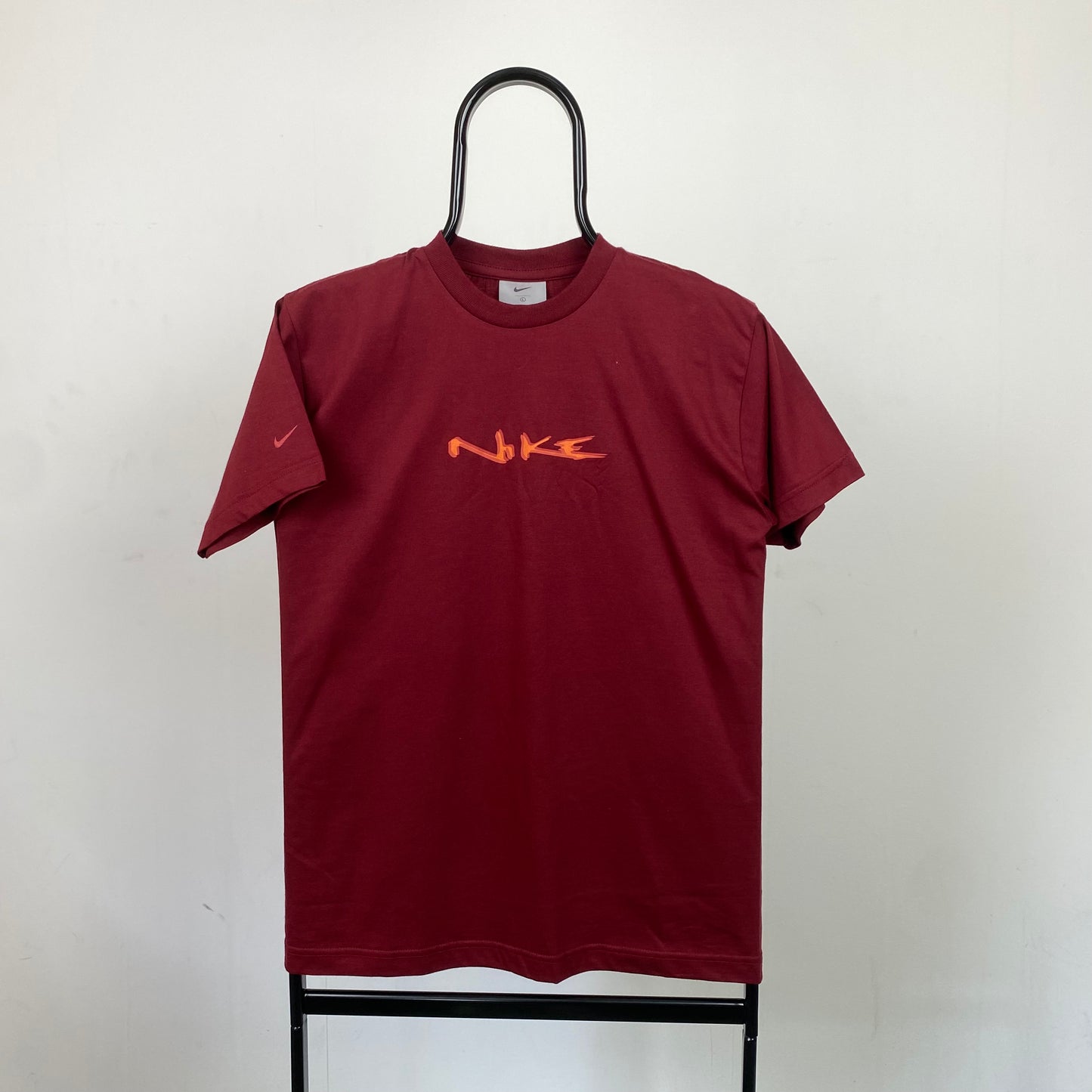 00s Nike Script T-Shirt Red XS