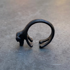 Adjustable Dog Ring In Black