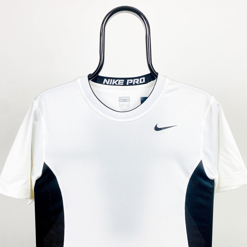 00s Nike Pro Gym T-Shirt White Small