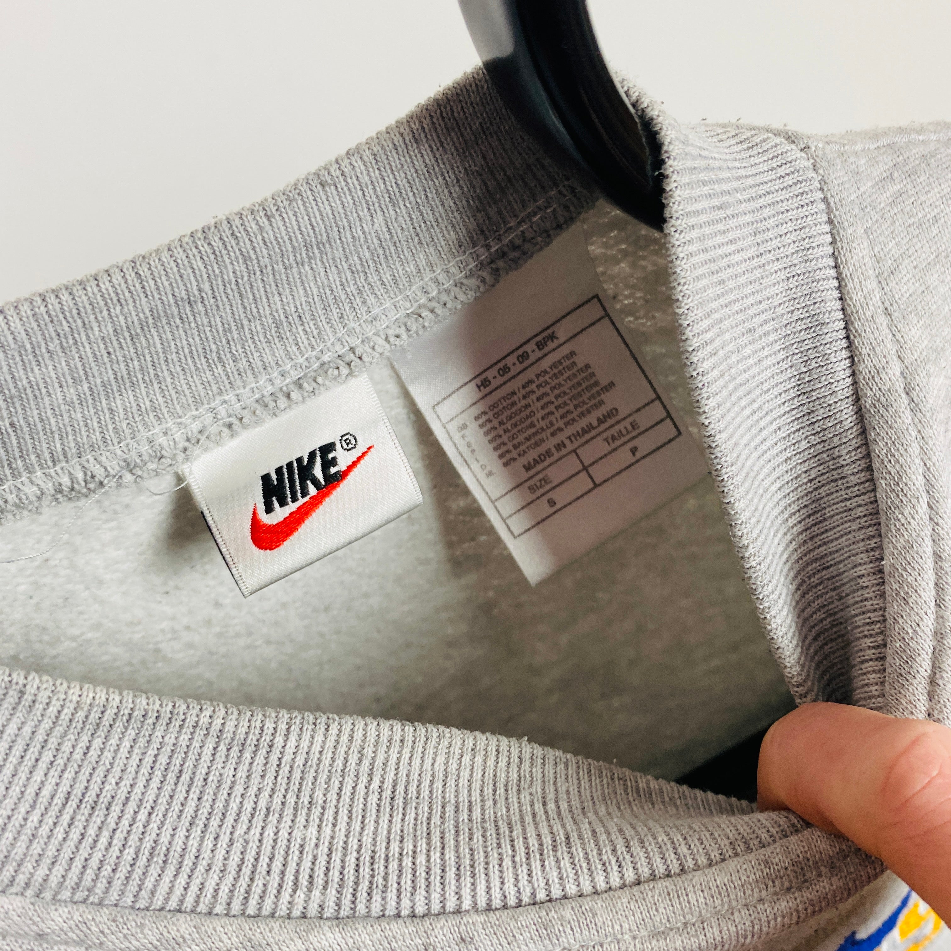 90s Nike Sweatshirt Tee Top Grey XS