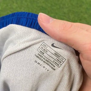 90s Nike Nylon Sprinter Shorts Blue Small