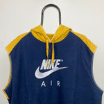 00s Nike Air Fleece Hoodie Blue XL