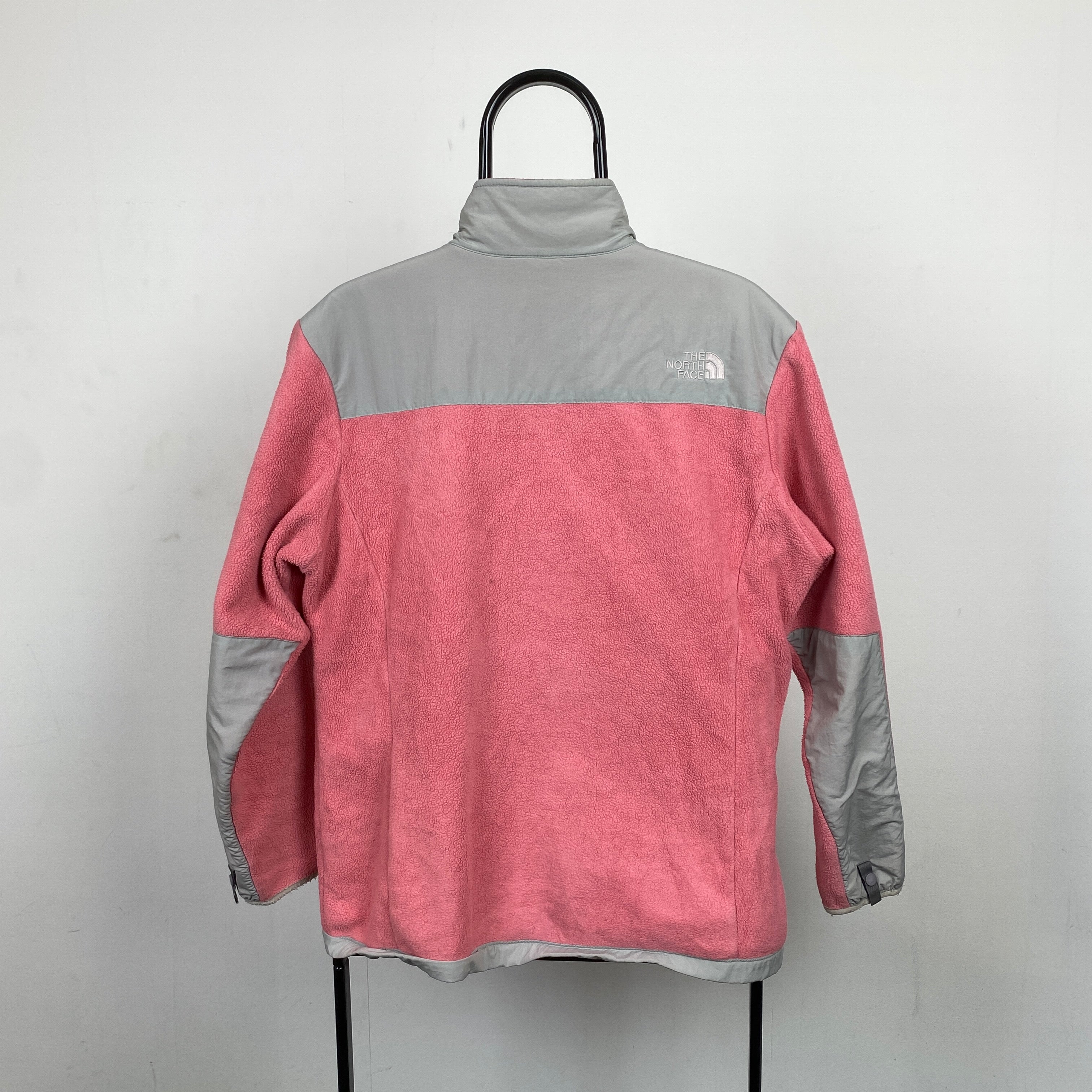 Retro The North Face Denali Fleece Sweatshirt Pink Small