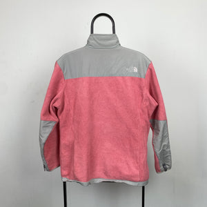 Retro The North Face Denali Fleece Sweatshirt Pink Small