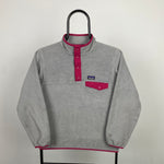 Retro Patagonia Fleece Sweatshirt Grey XS