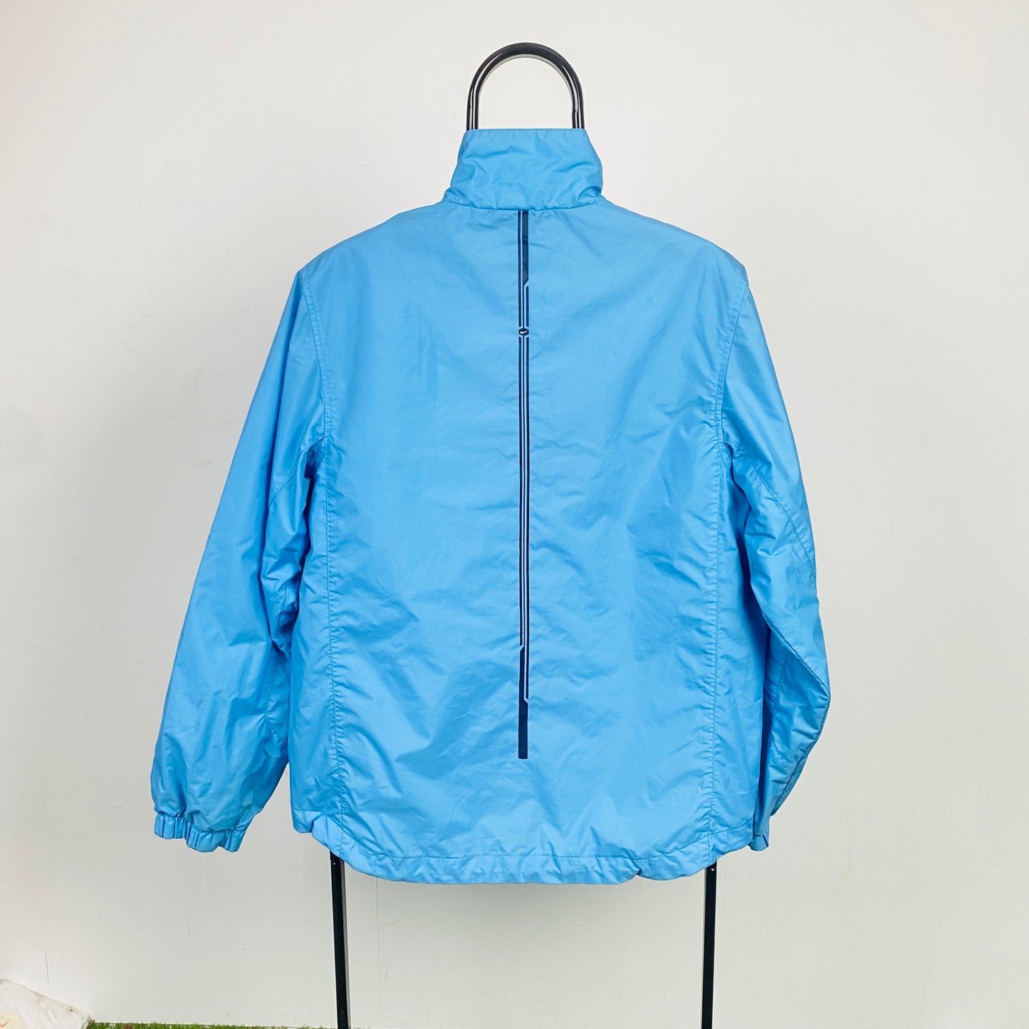 00s Nike Hex Windbreaker Jacket Blue Small