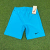 Vintage Nike Skinny Gym Shorts Blue XL
