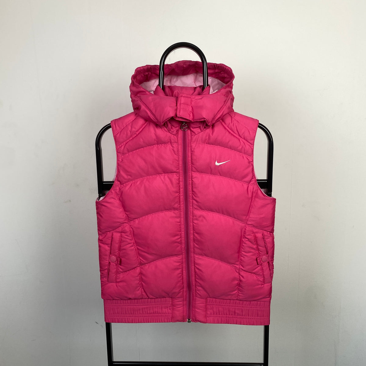 00s Nike Puffer Gilet Jacket Pink XS