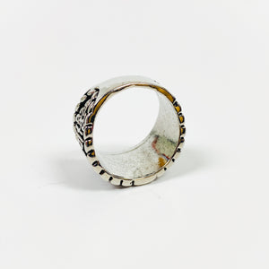 Retro Vintage Rune Ring Silver