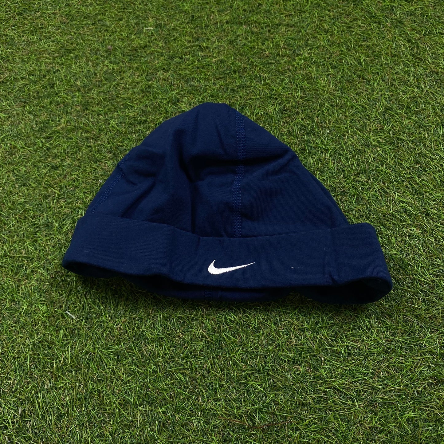 Vintage Nike Dri-Fit Beanie Hat Blue