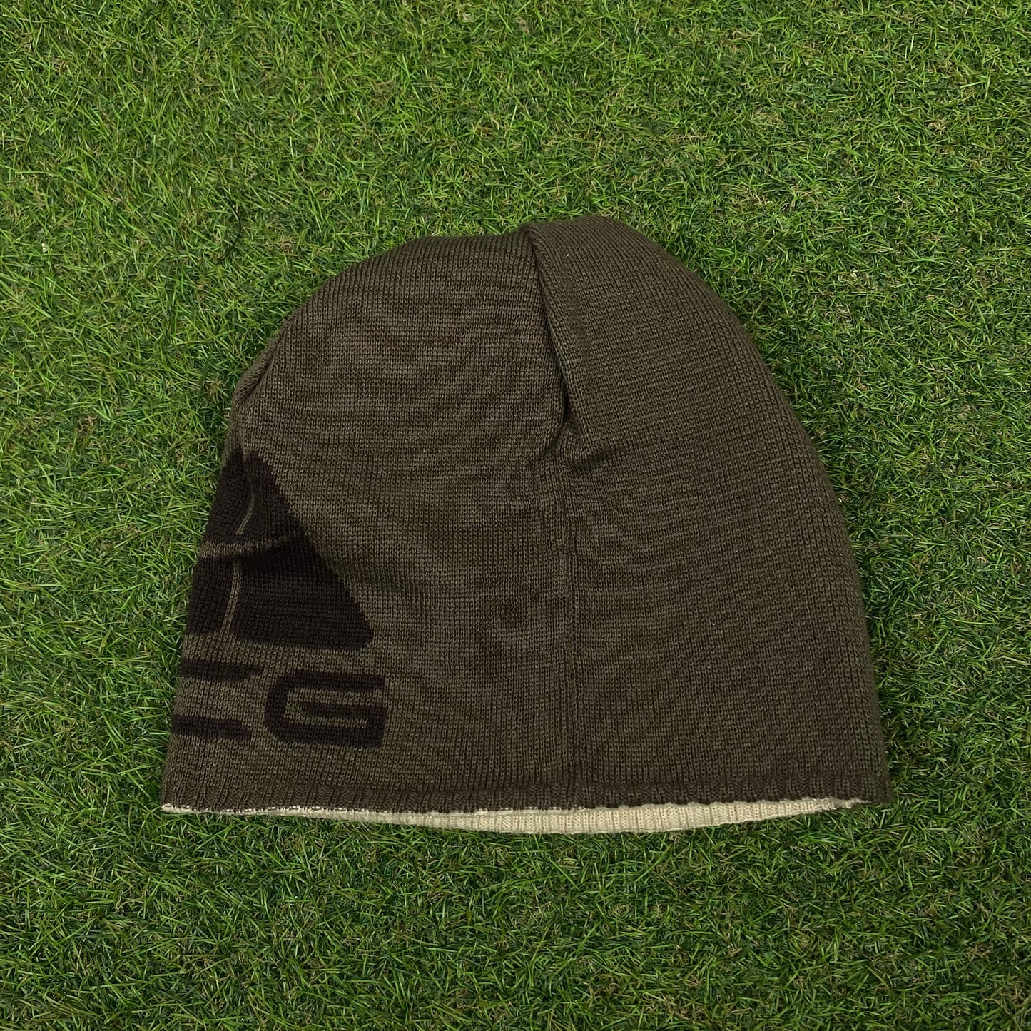 Vintage Nike ACG Reversible Beanie Hat Brown