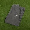00s Nike Cotton Joggers Grey Small