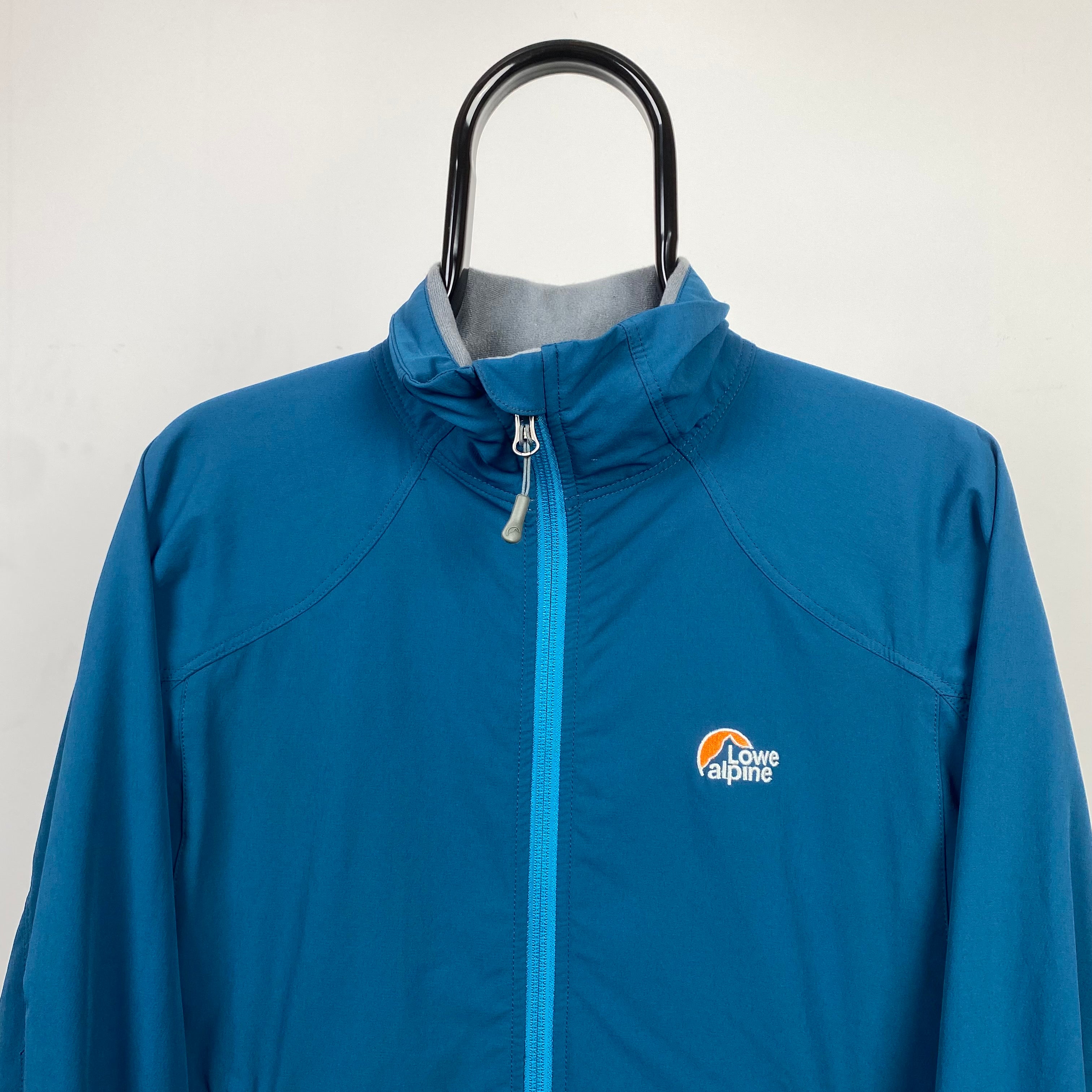 Retro Lowe Alpine Waterproof Coat Jacket Blue Small