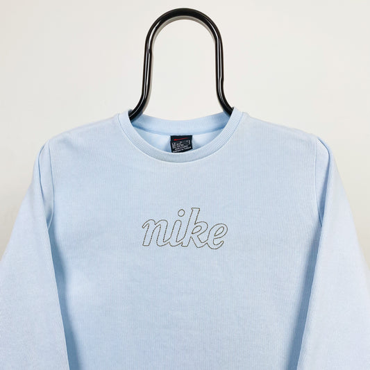90s Nike Sweatshirt Baby Blue XS