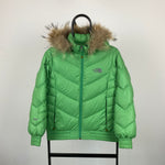 90s The North Face Puffer Jacket Green XS