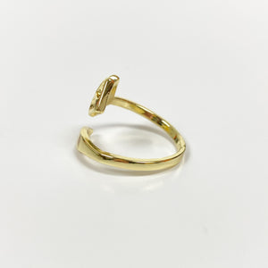 Vintage Adjustable Fox Ring Gold