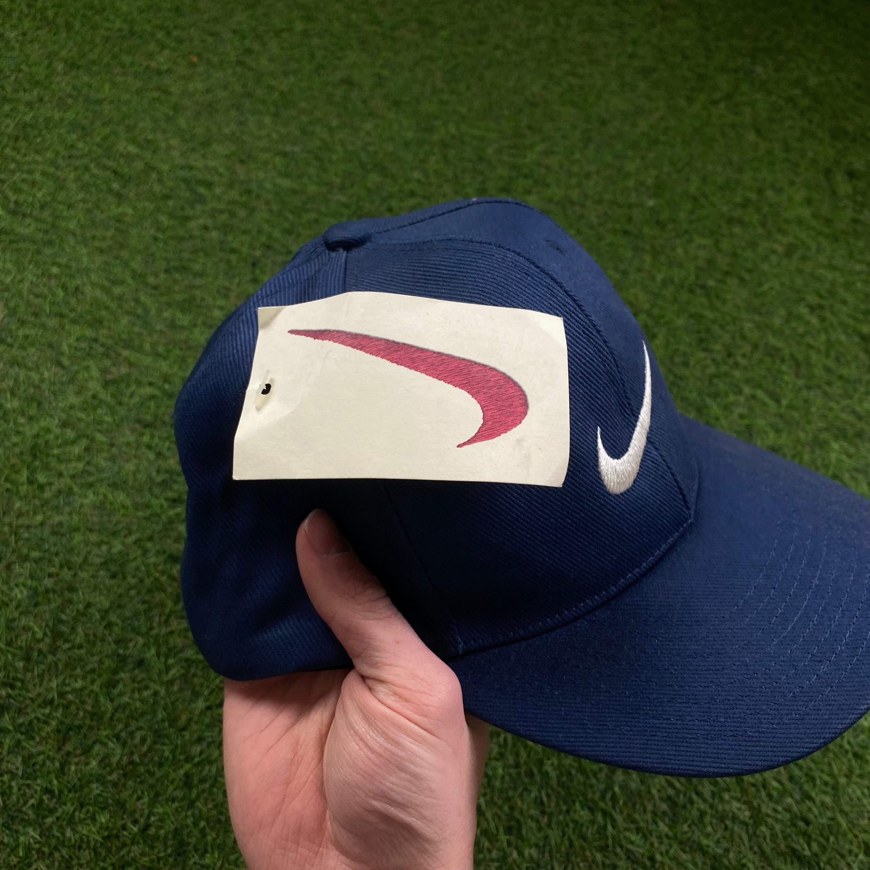 Vintage Nike Baseball Cap Hat Blue