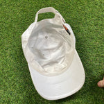 Vintage 90s Nike Metal Swoosh Hat White