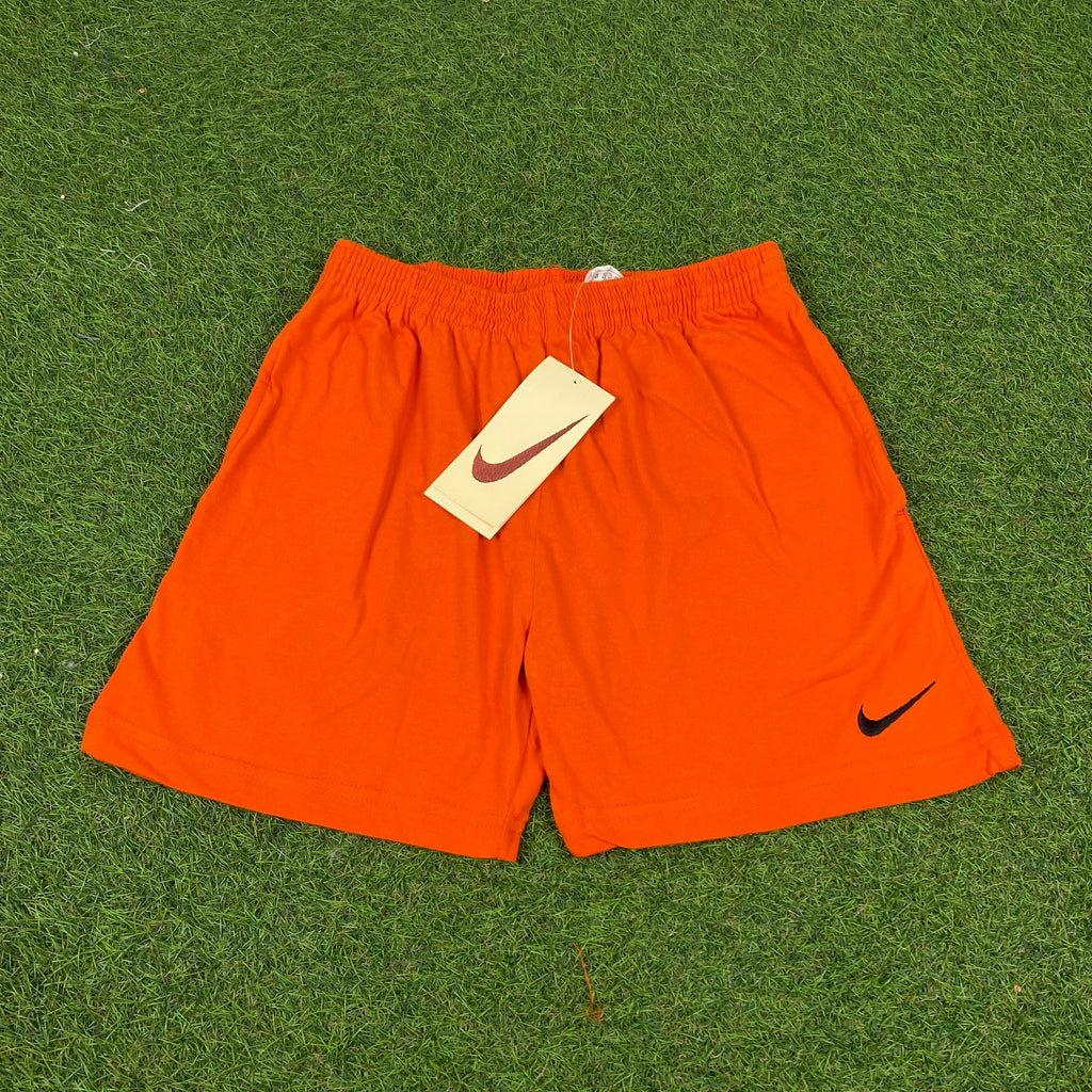 Vintage Nike Cotton Shorts Orange XXS