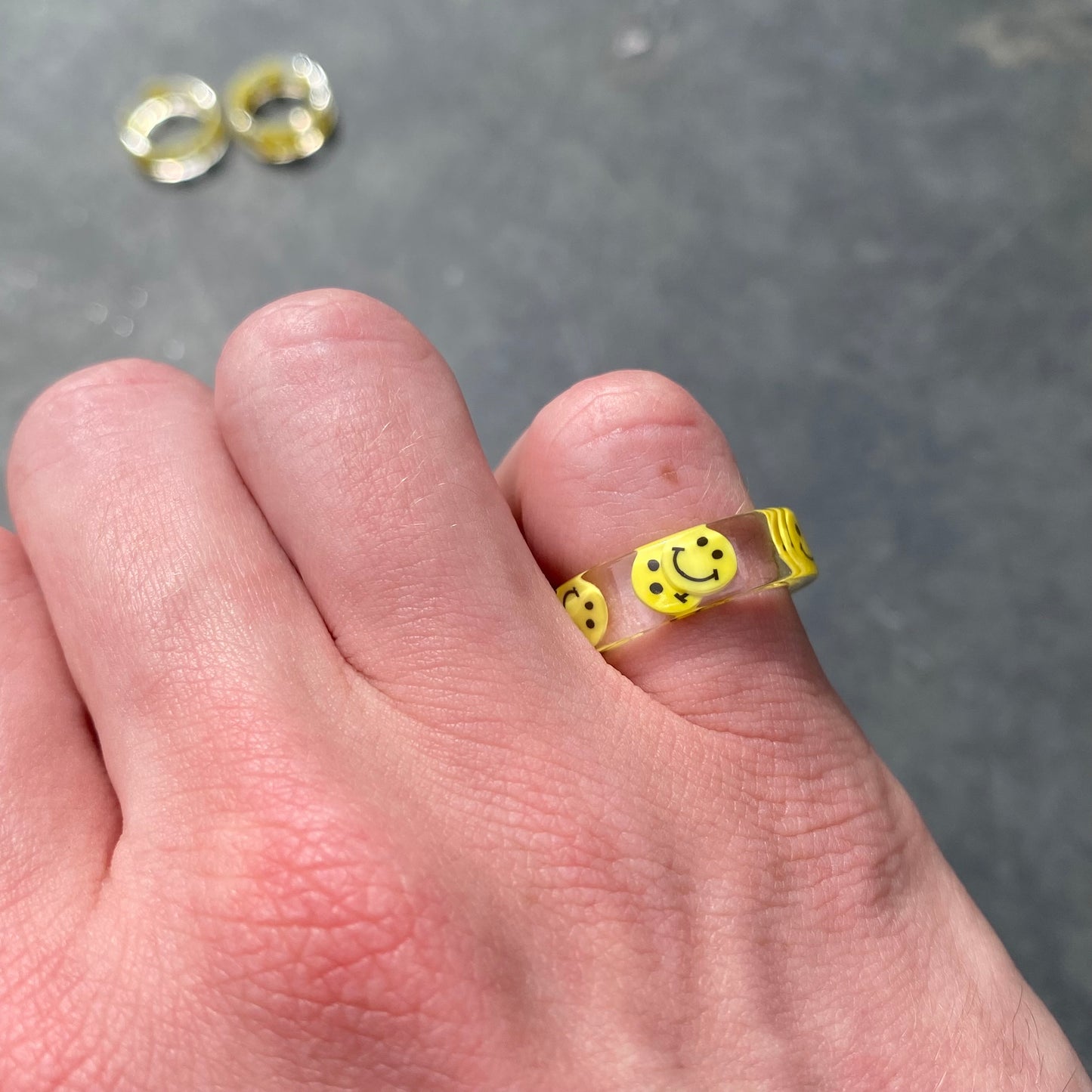 Retro Smiley Ring