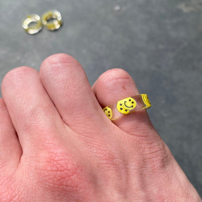 Retro Smiley Ring