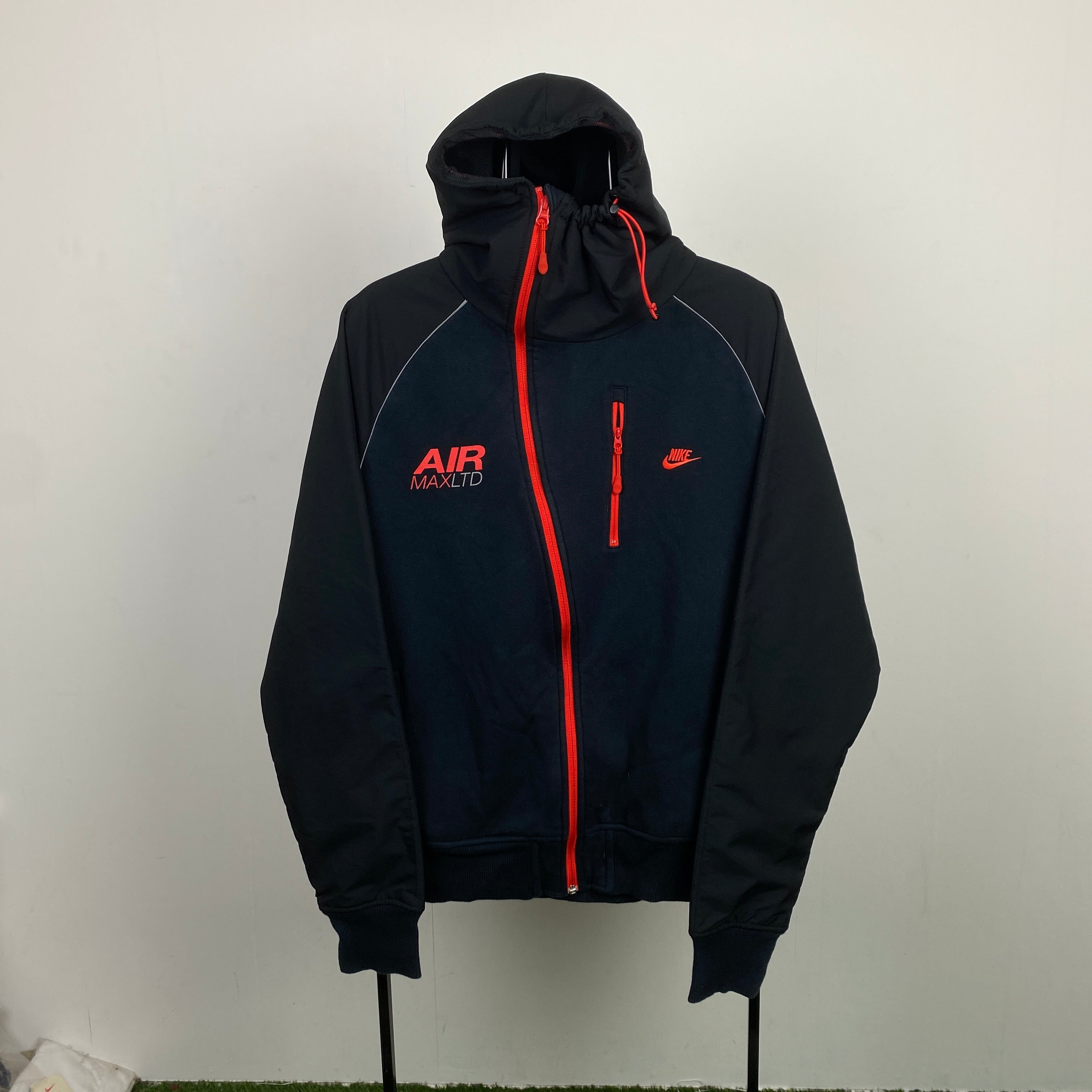00s Nike Air Max Side Winder Hoodie Jacket Black XL