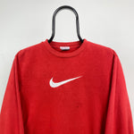00s Nike Swoosh Sweatshirt Red XS