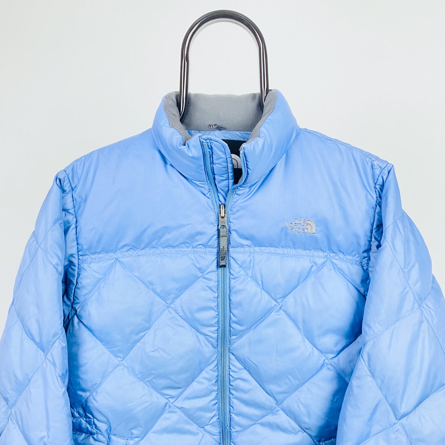 00s The North Face Puffer Gilet Jacket Baby Blue XS