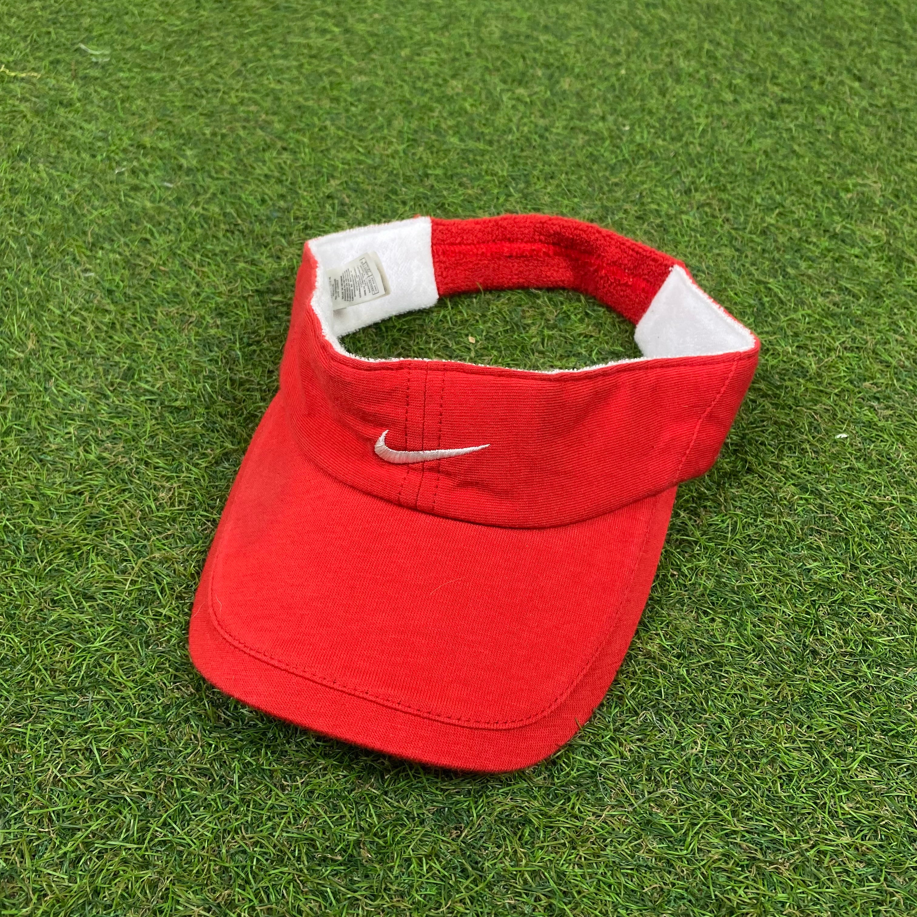 90s Nike Visor Hat Red