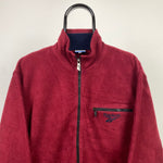 Vintage Reebok Fleece Sweatshirt Red Large