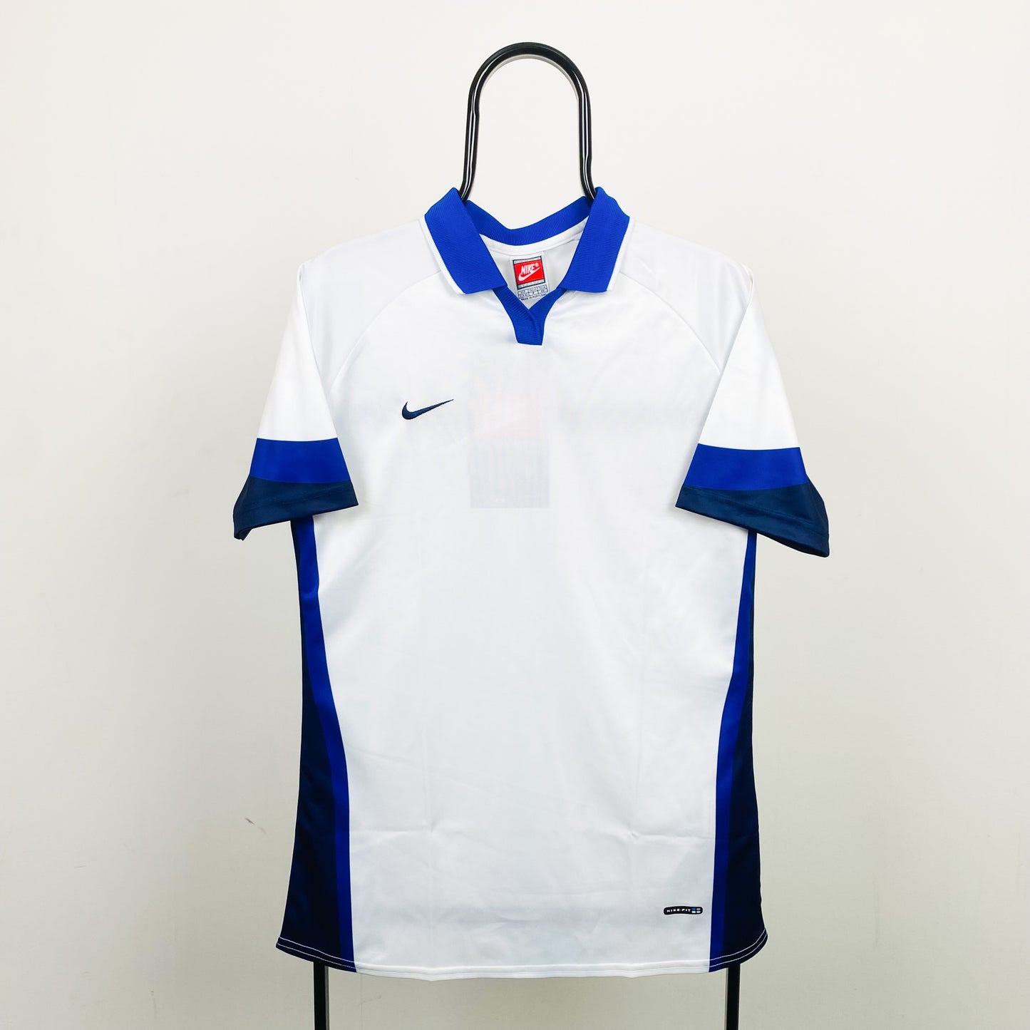 90s Nike Football Shirt T-Shirt White Small