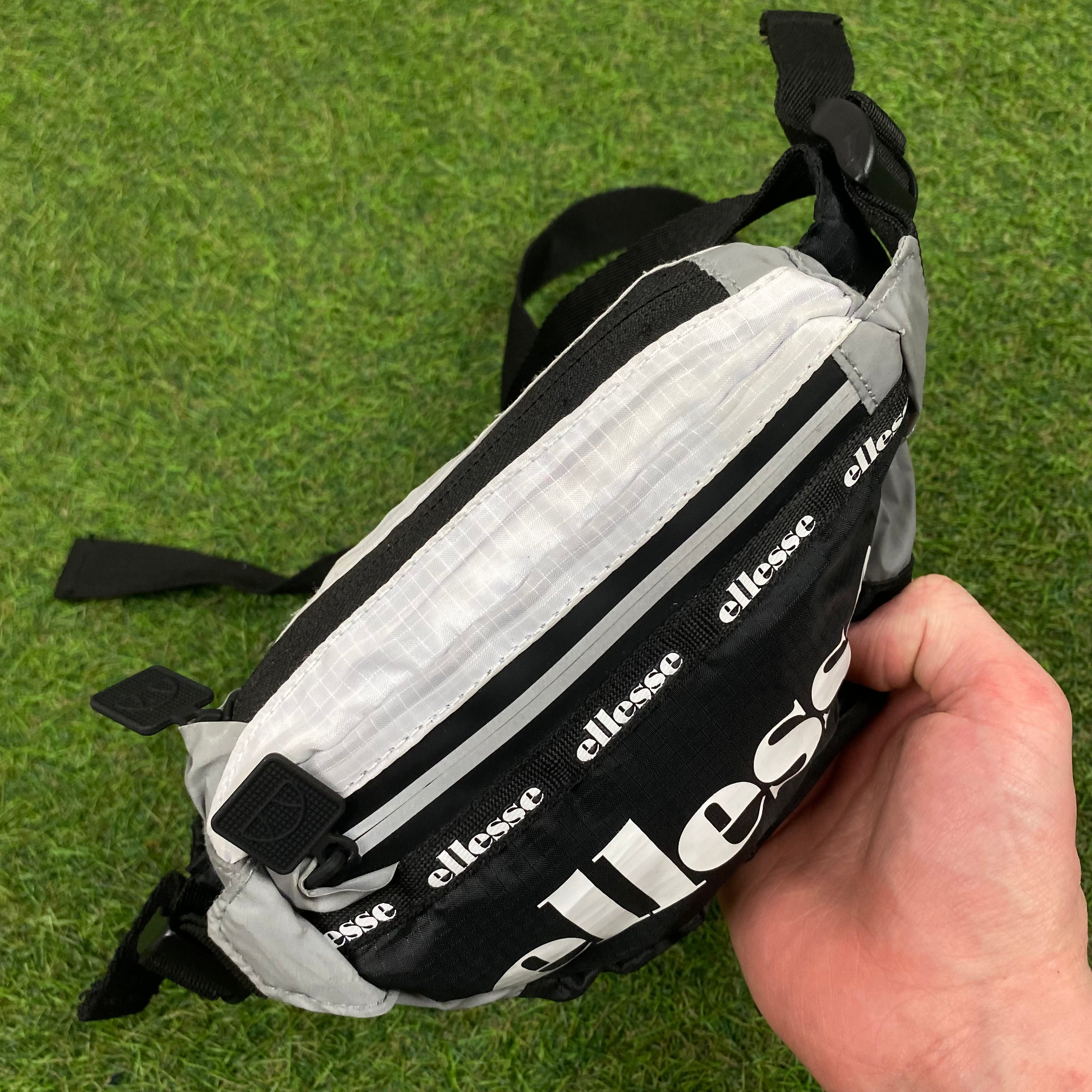 Retro 90s Ellesse Waist Bag Grey Clout Closet