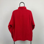 Retro Fila Magic Line Fleece Sweatshirt Red Large