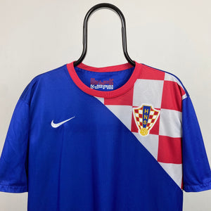00s Nike Croatia Football Shirt T-Shirt Blue XL