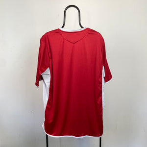 Retro Umbro England Football Shirt T-Shirt Red XXL