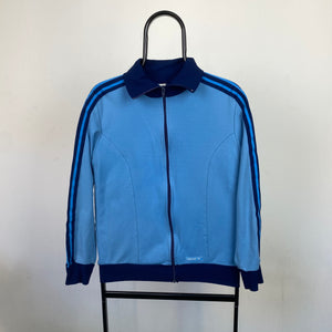 90s Adidas Nylon Windbreaker Jacket Blue Small
