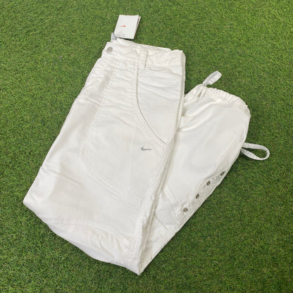 00s Nike Parachute Cargo Joggers White Medium