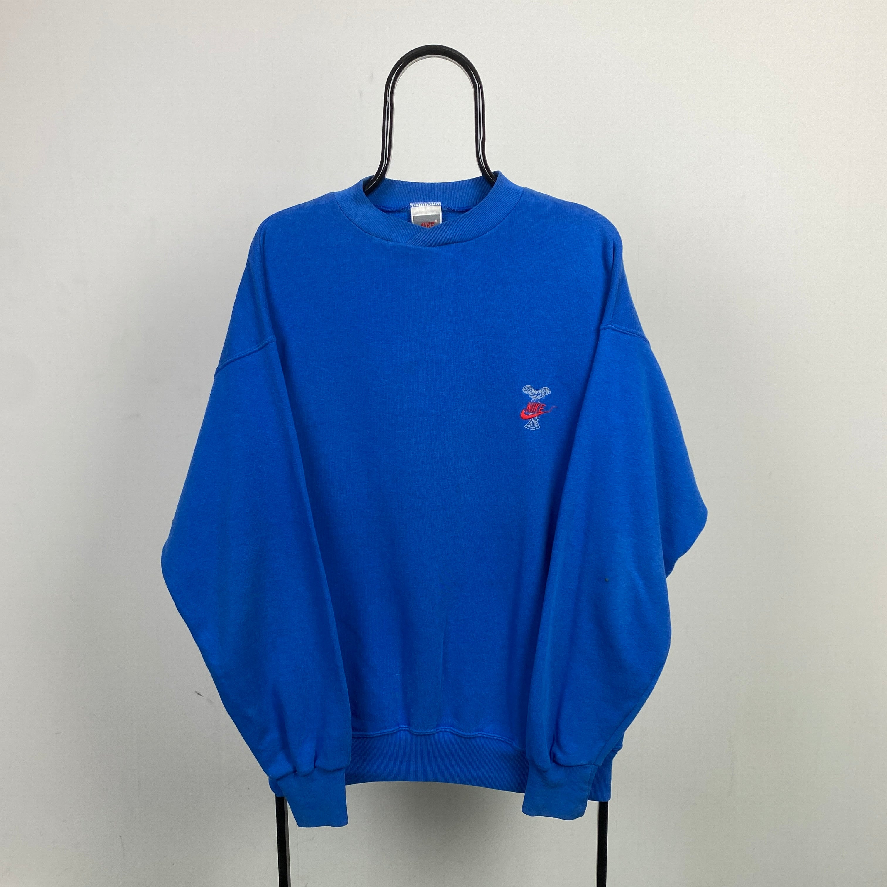 90s Nike Sweatshirt Blue XL
