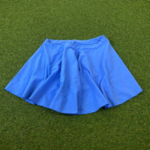 Retro Cotton Skirt Skort Blue Medium UK8/10
