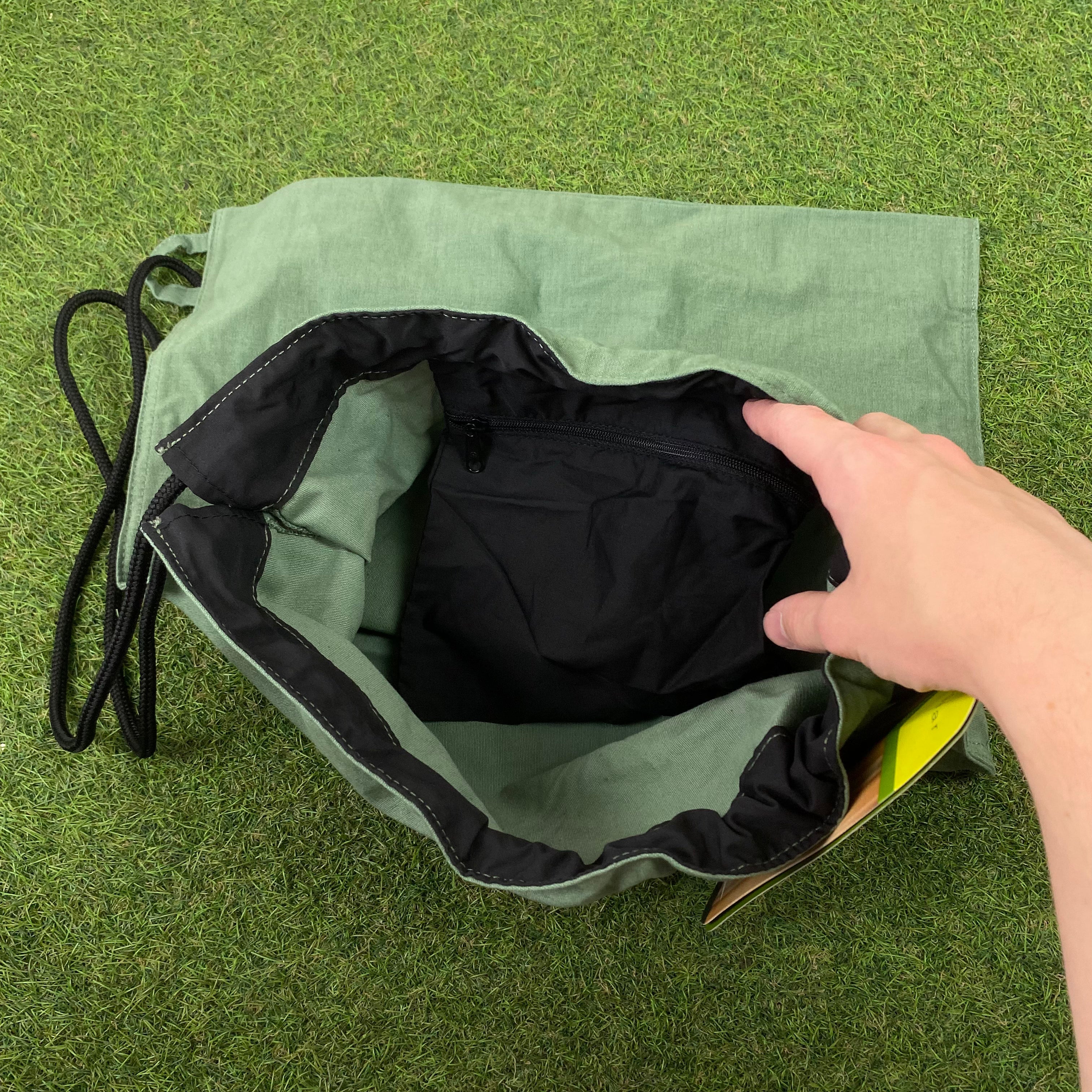 00s Nike Shoulder Sling Drawstring Bag Green