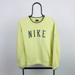 90s Nike Sweatshirt Yellow Large