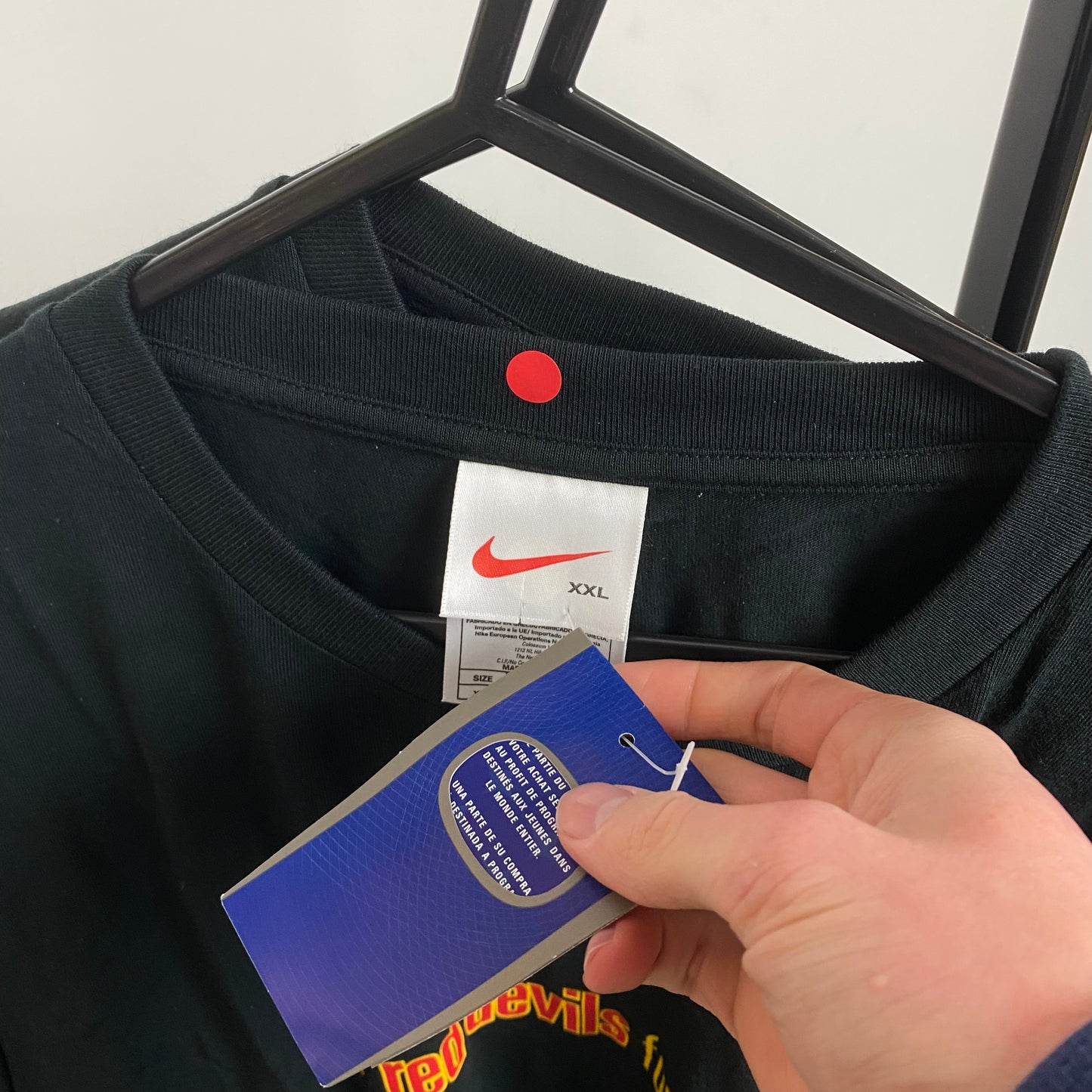 90s Nike Belgium T-Shirt Black XXL