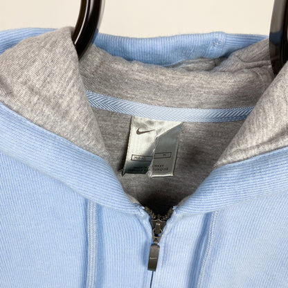 00s Nike Zip Hoodie Baby Blue Medium