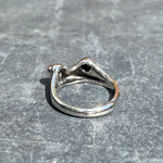 Adjustable Frog Ring Silver