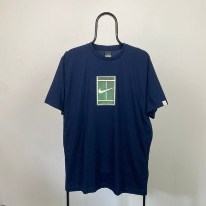 00s Nike Court T-Shirt Blue XXL