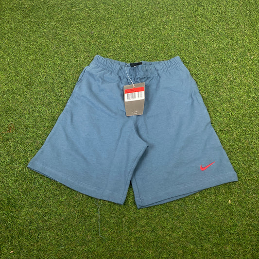 90s Nike Cotton Shorts Blue XS