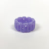 Retro Chunky Swirl Ring Purple